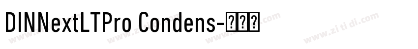 DINNextLTPro Condens字体转换